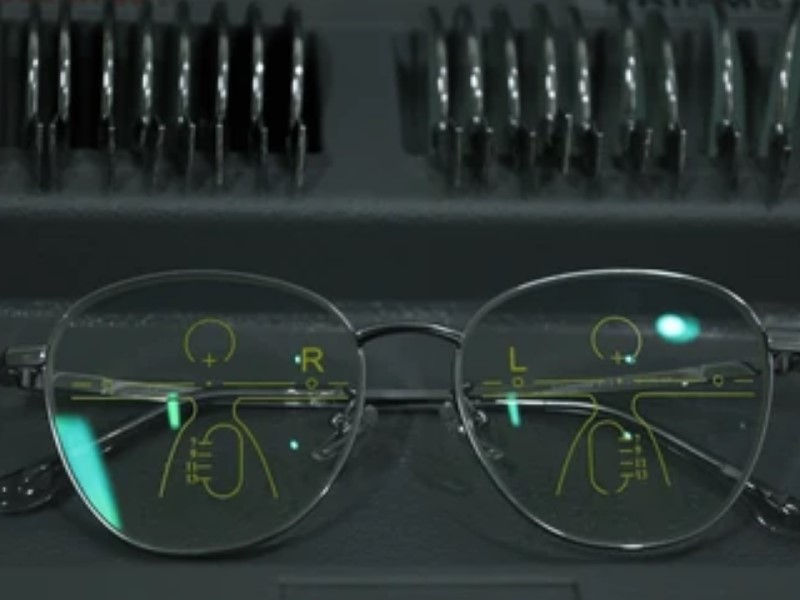 Progressive lenses in eyeglasses